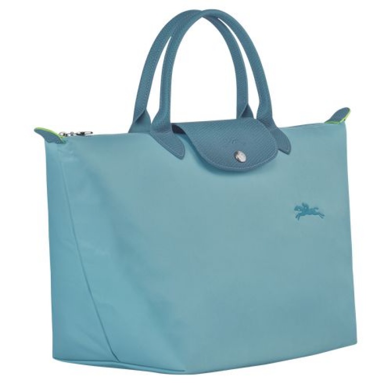 Longchamp Le Pliage Green Top handle bag M Thunderstorm | BYICH-0236