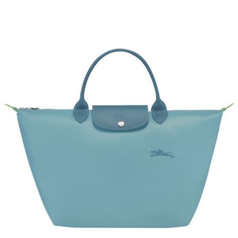 Longchamp Le Pliage Green Top handle bag M Thunderstorm | BYICH-0236