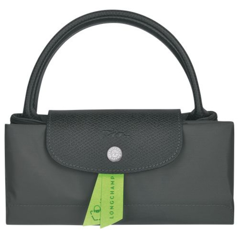 Longchamp Le Pliage Green Top handle bag S Graphite | AYUQJ-2836