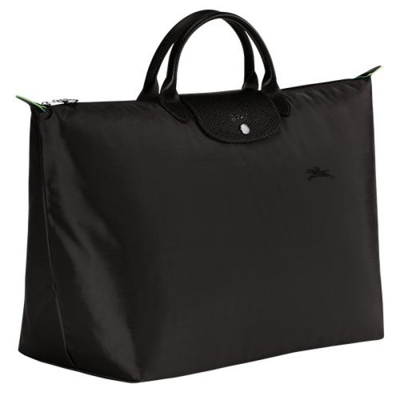 Longchamp Le Pliage Green Travel bag L Black | TVULB-4627