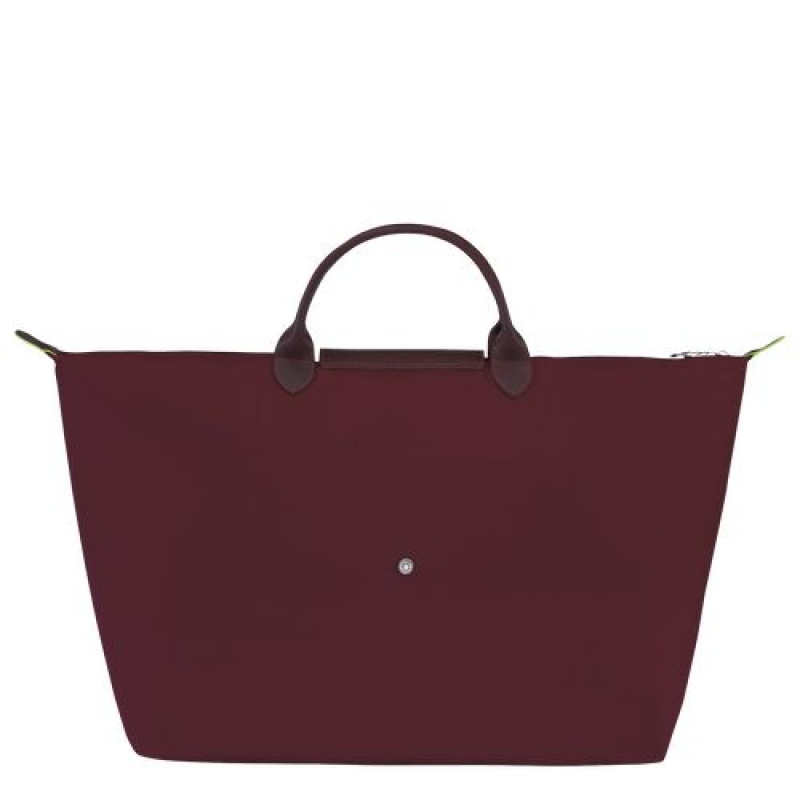 Longchamp Le Pliage Green Travel bag L Burgundy | VZMWY-8627