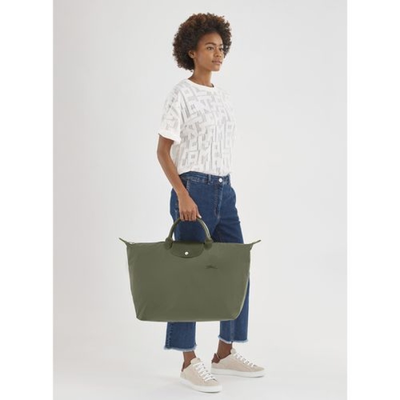 Longchamp Le Pliage Green Travel bag L Forest | NVPRK-3254