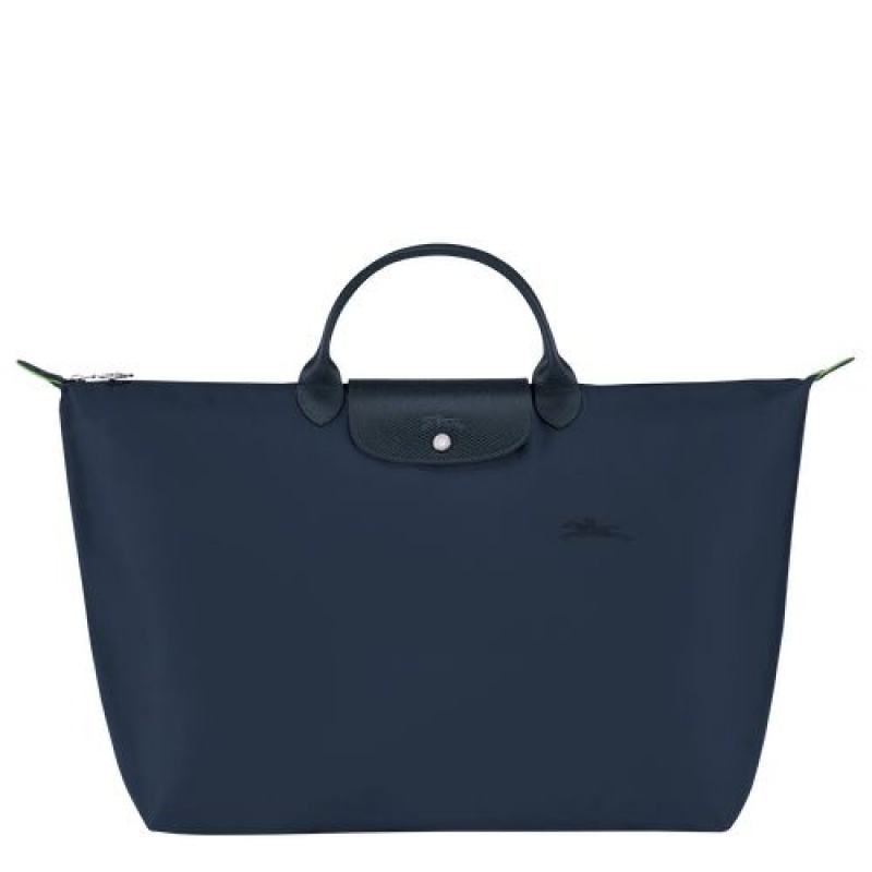 Longchamp Le Pliage Green Travel bag L Navy | LTHPS-8146