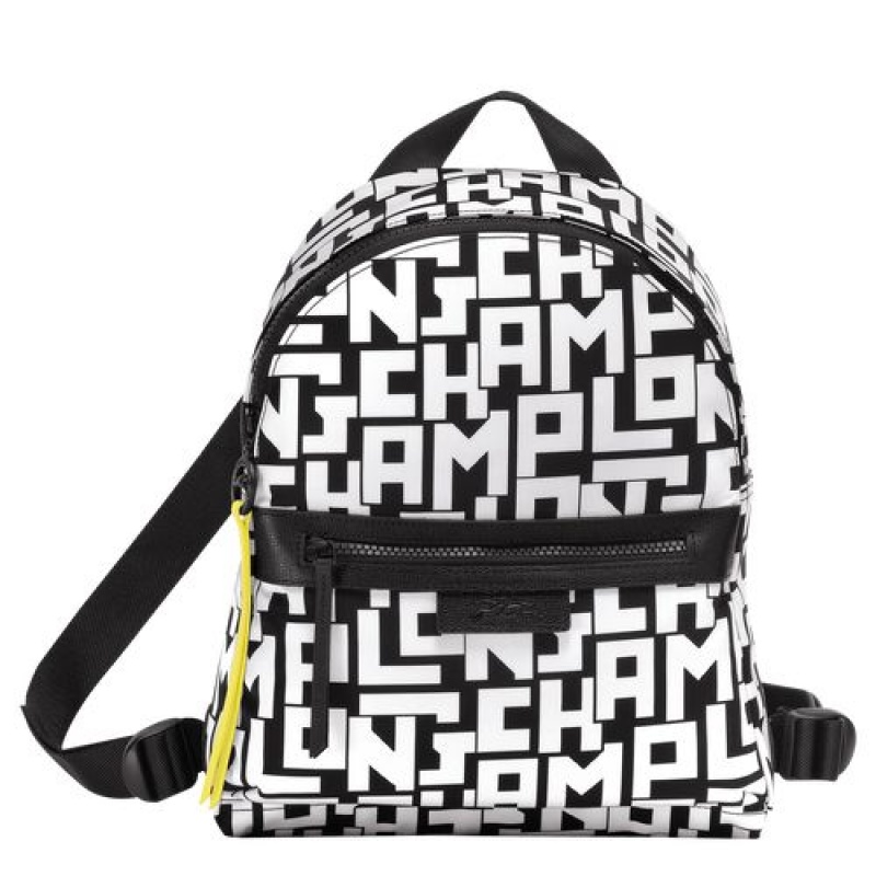 Longchamp Le Pliage LGP Backpack S Black/White | PCOHJ-0716