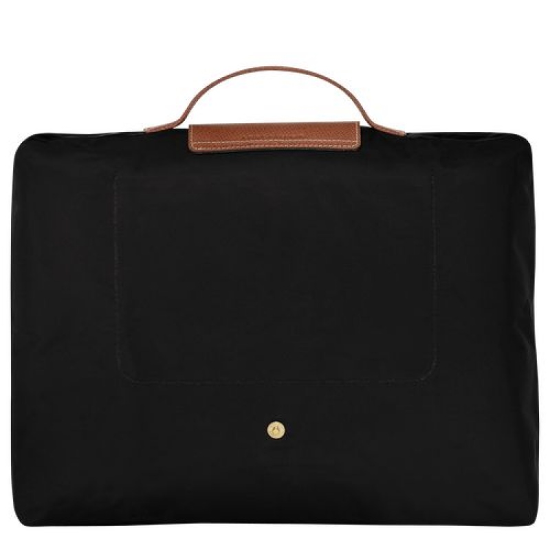 Longchamp Le Pliage Original Briefcase S Black | TFCWU-3527