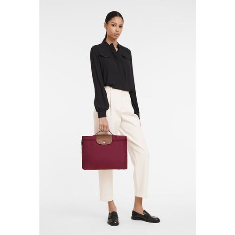 Longchamp Le Pliage Original Briefcase S Red | WMFRO-2980