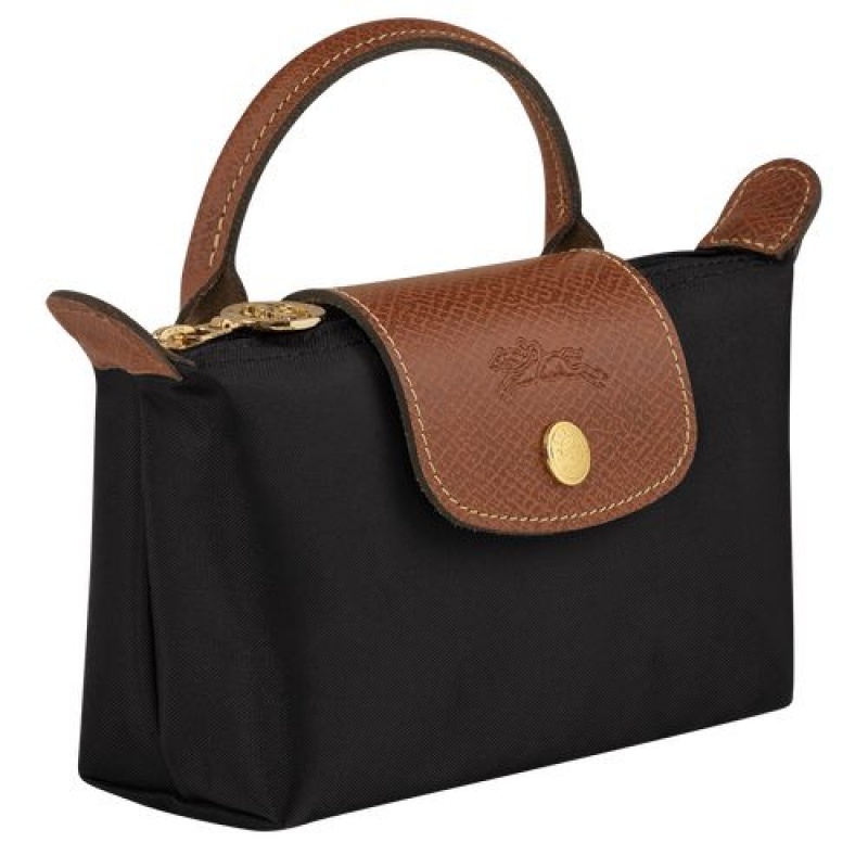 Longchamp Le Pliage Original Pouch with handle Black | GEUZT-3712