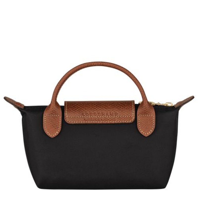 Longchamp Le Pliage Original Pouch with handle Black | GEUZT-3712