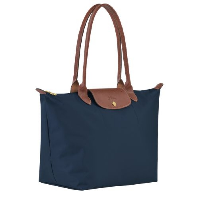 Longchamp Le Pliage Original Shoulder bag L Navy | FCEDN-5769