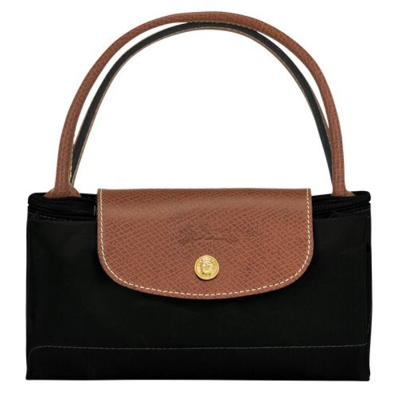 Longchamp Le Pliage Original Top handle bag S Black | UWRGX-2197