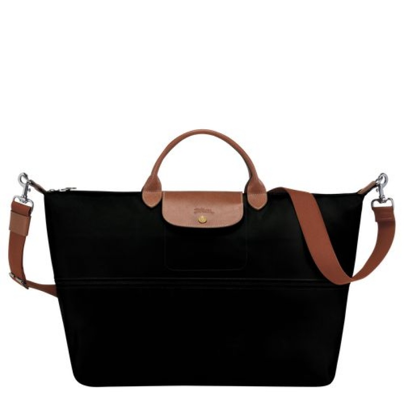 Longchamp Le Pliage Original Travel bag expandable Black | LASTI-8147