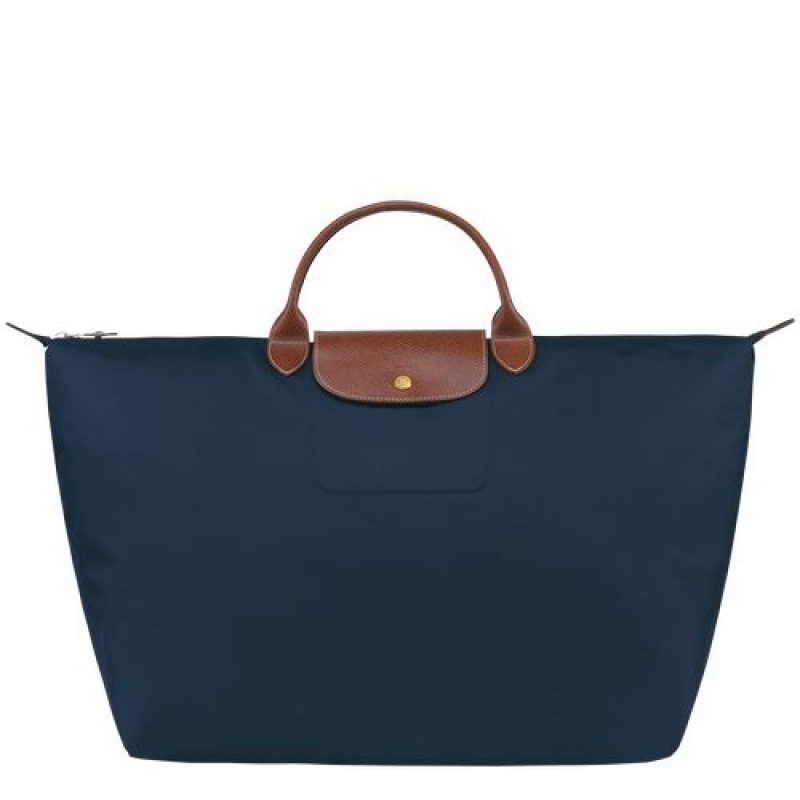 Longchamp Le Pliage Original Travel bag L Navy | OEGXI-3509