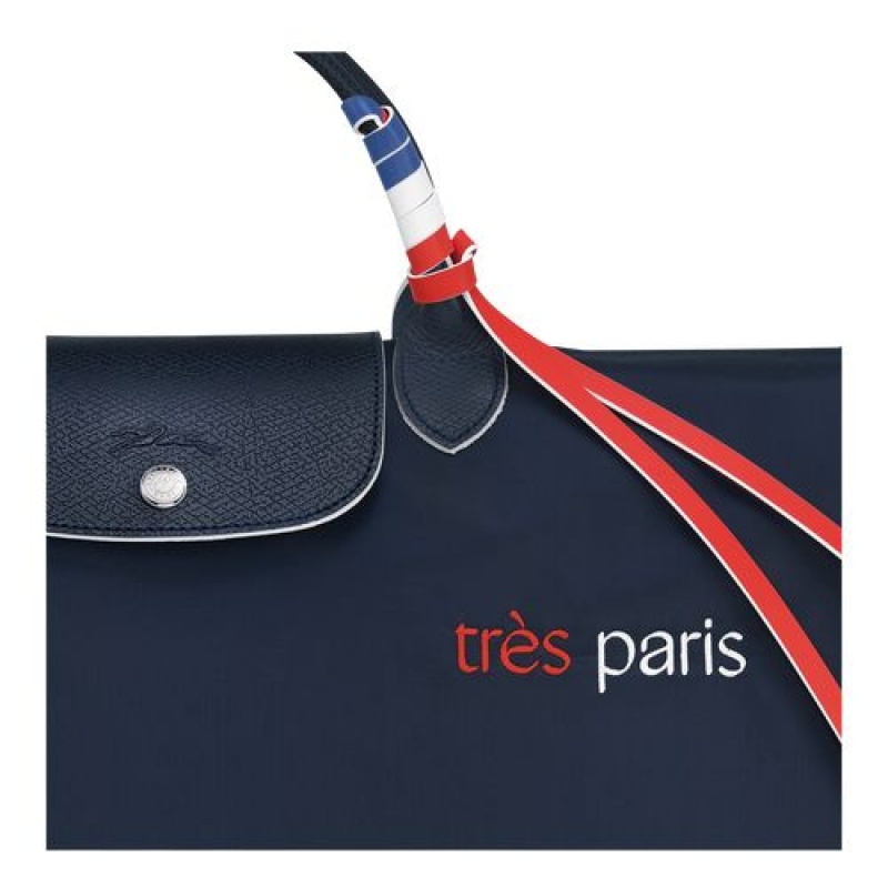 Longchamp Le Pliage Tres Paris Travel bag L Navy | DIJKO-5632