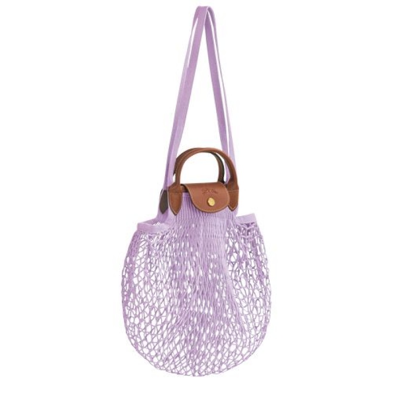 Longchamp Le Pliage filet Top handle bag Lilac | DOKLE-0176