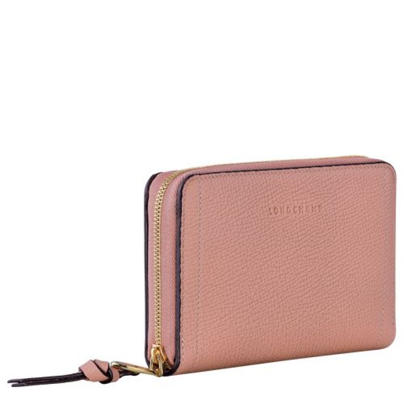 Longchamp Mailbox Compact wallet Blush | ODAZN-4082