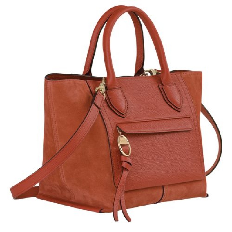 Longchamp Mailbox Top handle bag M Marmelade | LNFUY-6074