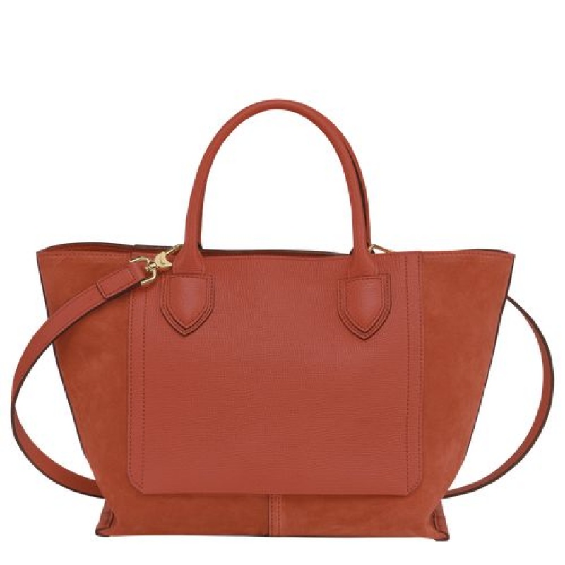 Longchamp Mailbox Top handle bag M Marmelade | LNFUY-6074