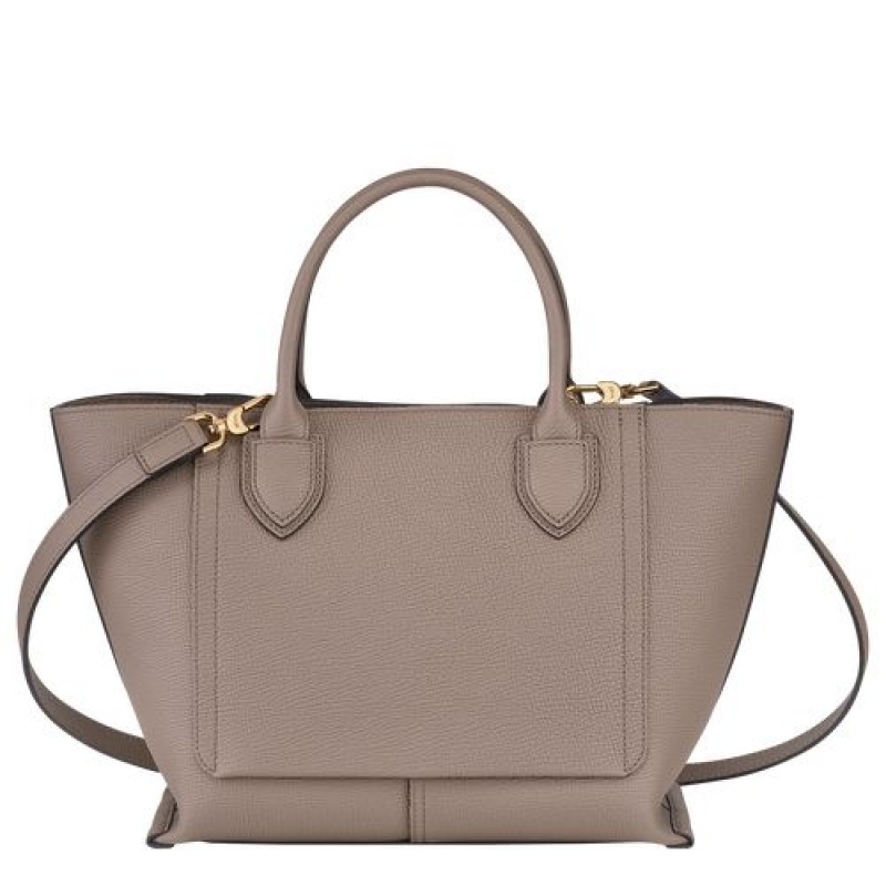 Longchamp Mailbox Top handle bag M Taupe | UMSKA-8263