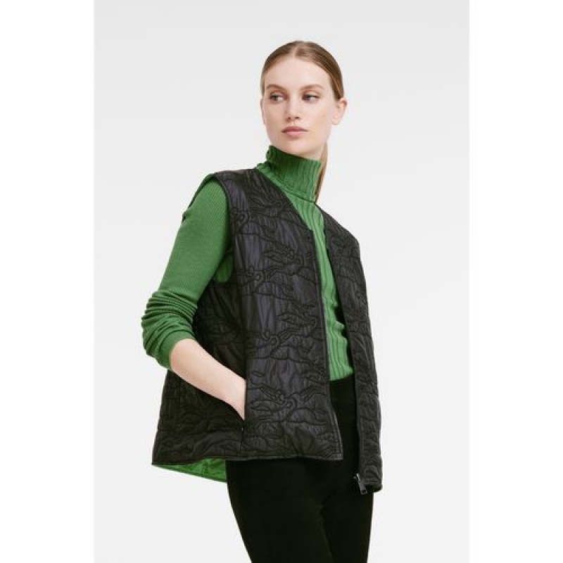 Longchamp Reversible vest Black/Green | MOBCG-1963