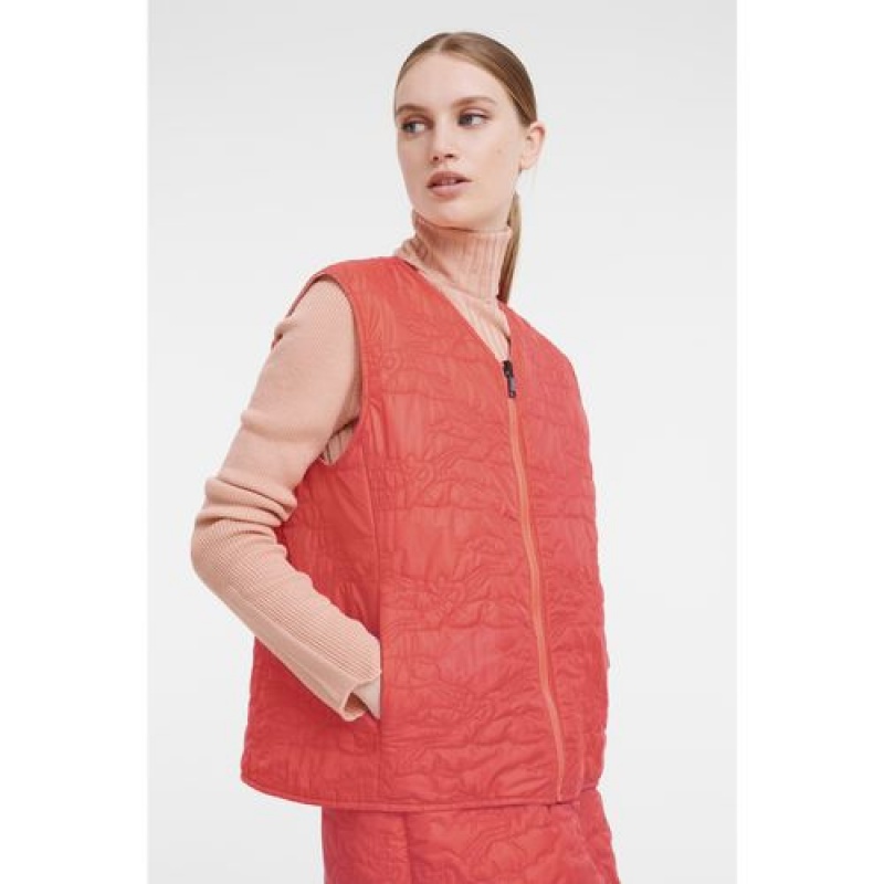 Longchamp Reversible vest Orange/Pink | KNWHJ-5876