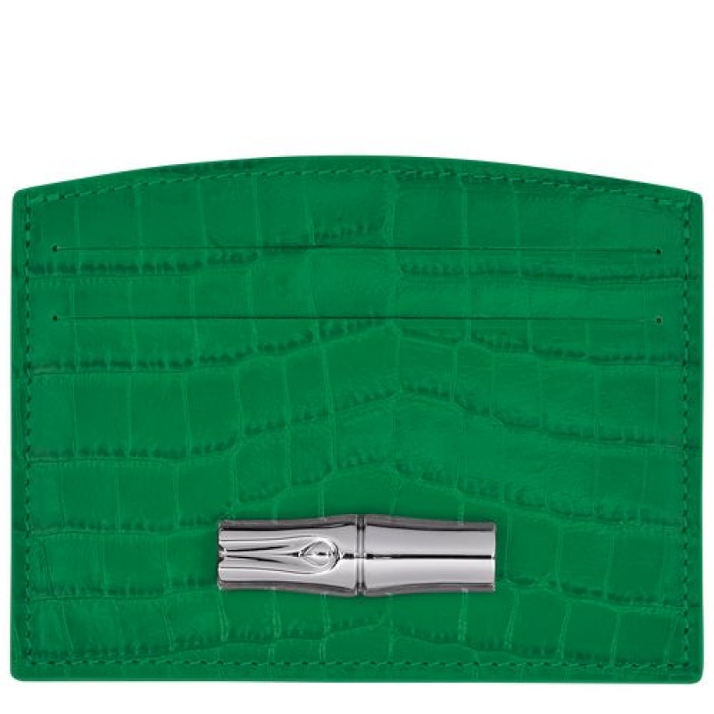 Longchamp Roseau Card holder Green | PZTRO-5203