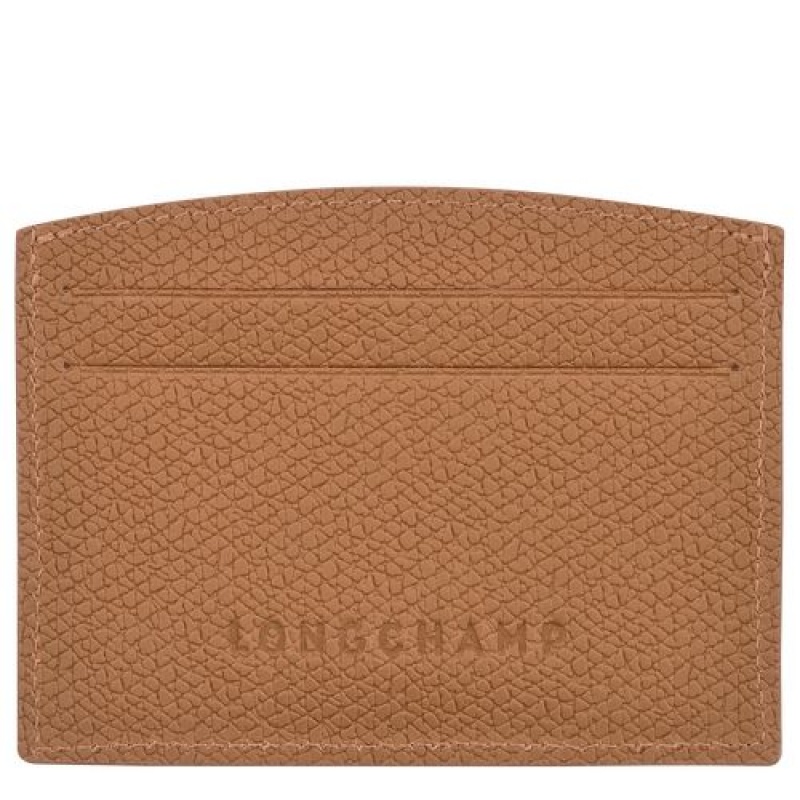 Longchamp Roseau Card holder Natural | GCTIX-4750