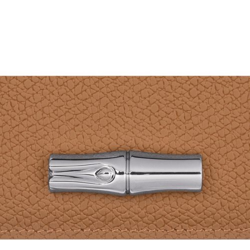 Longchamp Roseau Card holder Natural | GCTIX-4750