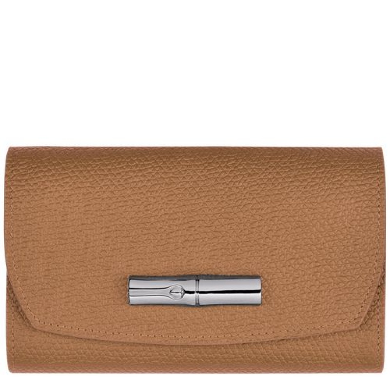 Longchamp Roseau Compact wallet Natural | REHZA-3926