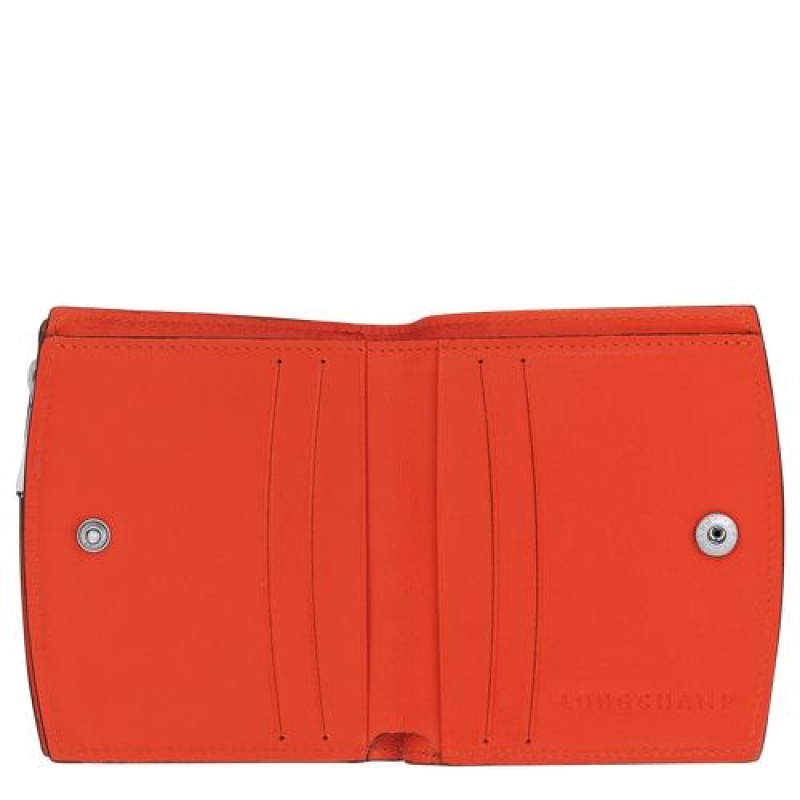 Longchamp Roseau Compact wallet Orange | ZFMUX-2018