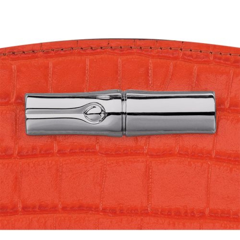 Longchamp Roseau Compact wallet Orange | ZFMUX-2018