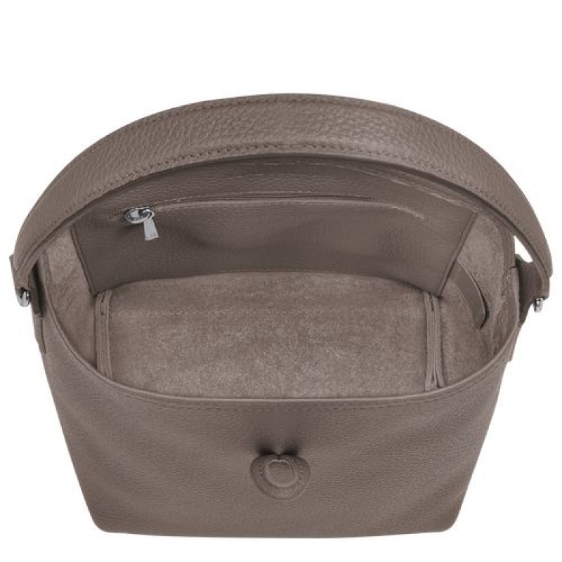 Longchamp Roseau Essential Bucket bag S Grey | VXRCY-9835