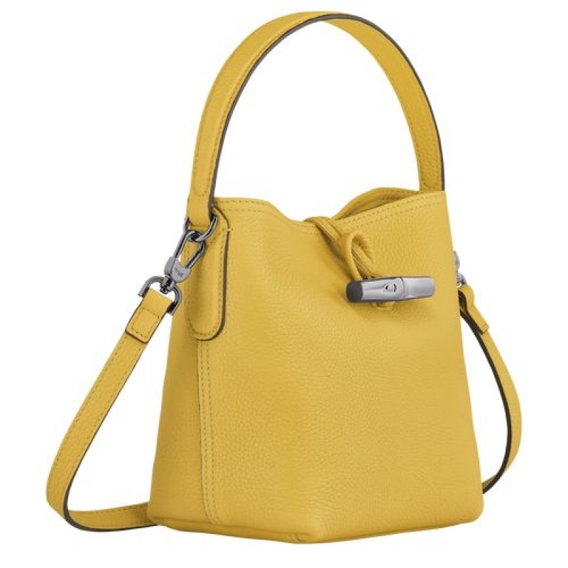 Longchamp Roseau Essential Bucket bag S Yellow | WRIAL-1345