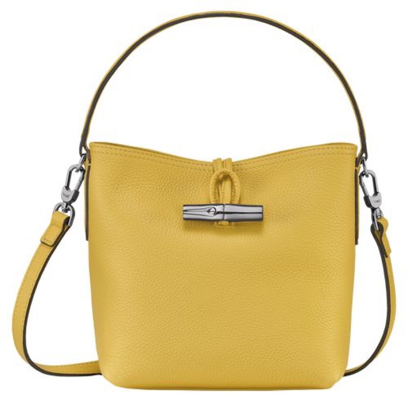 Longchamp Roseau Essential Bucket bag S Yellow | WRIAL-1345