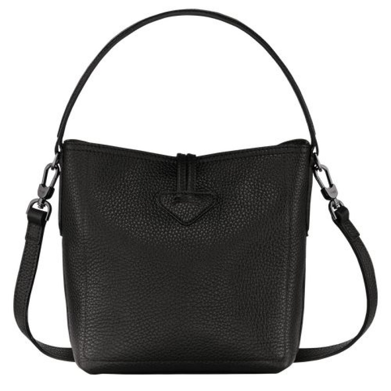 Longchamp Roseau Essential Bucket bag S Black | CQJTZ-4819