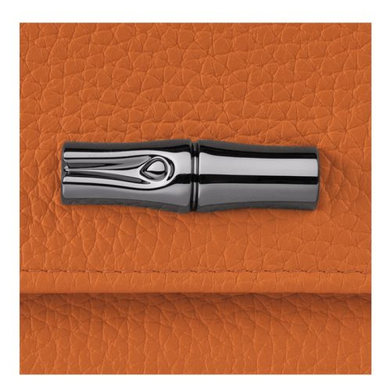 Longchamp Roseau Essential Compact wallet Saffron | JMVHB-3169