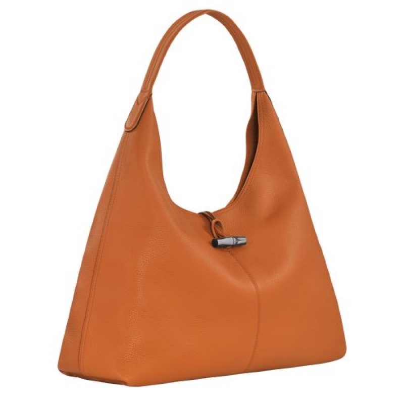 Longchamp Roseau Essential Hobo bag XL Saffron | FCRZH-3724