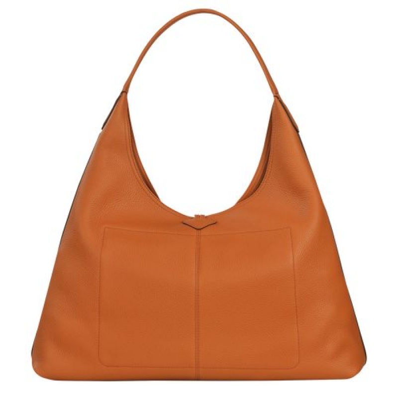 Longchamp Roseau Essential Hobo bag XL Saffron | FCRZH-3724