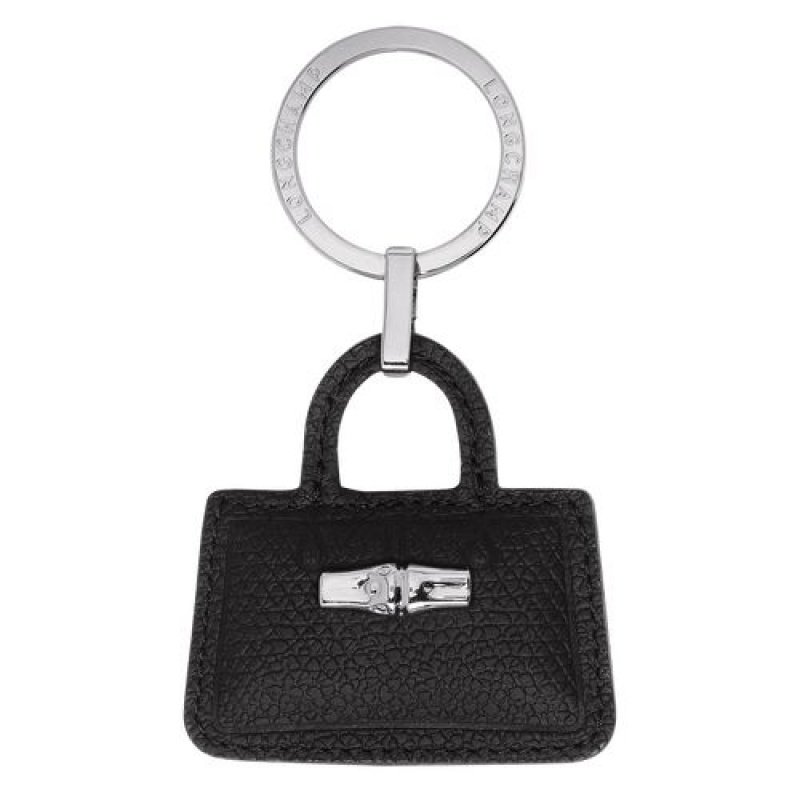 Longchamp Roseau Key-rings Black | FYLNX-6154