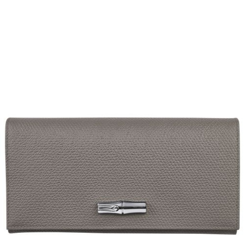 Longchamp Roseau Long continental wallet Turtledove | TDCSR-9406