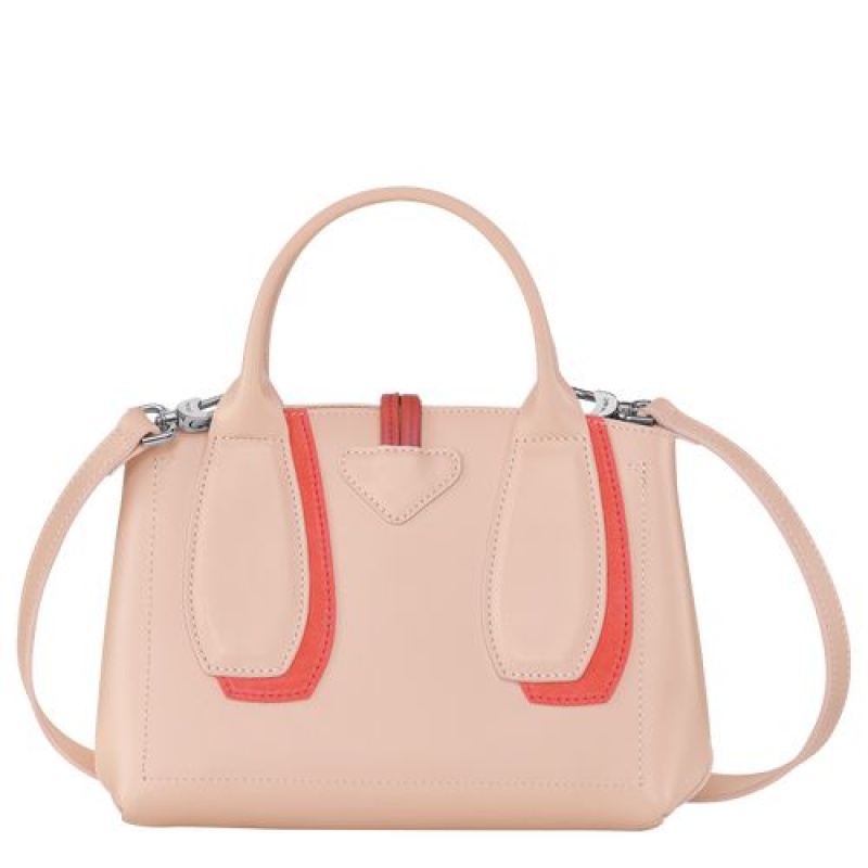 Longchamp Roseau Shadow Top handle bag S Powder | AHXZK-9512