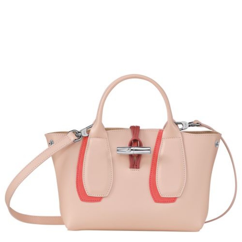 Longchamp Roseau Shadow Top handle bag S Powder | AHXZK-9512