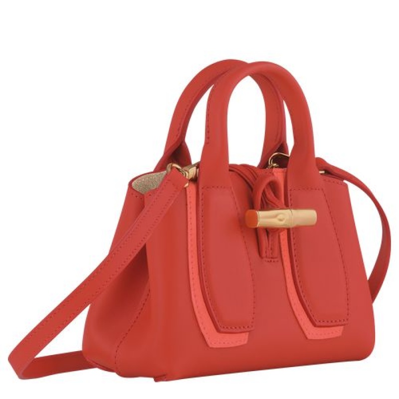 Longchamp Roseau Shadow Top handle bag XS Blush | MISLH-2908