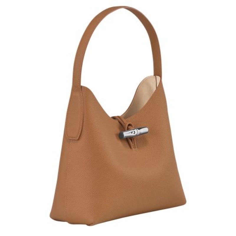 Longchamp Roseau Shoulder bag M Natural | XEHPU-9372