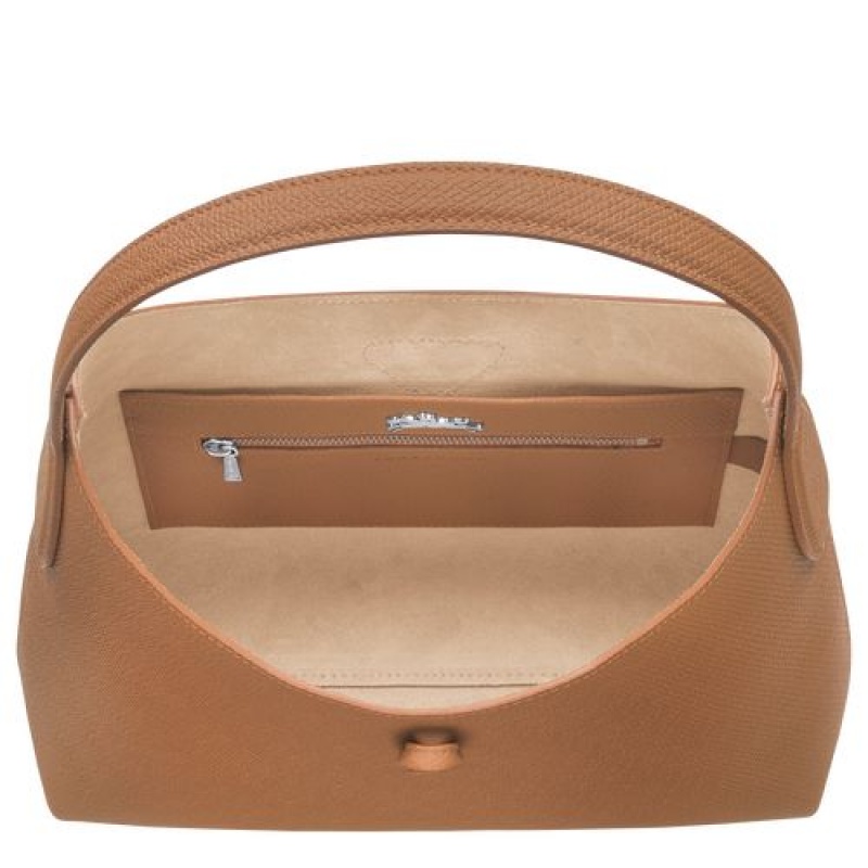 Longchamp Roseau Shoulder bag M Natural | XEHPU-9372