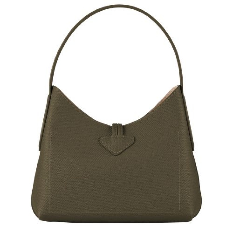 Longchamp Roseau Shoulder bag XS Khaki | TOXYD-0328