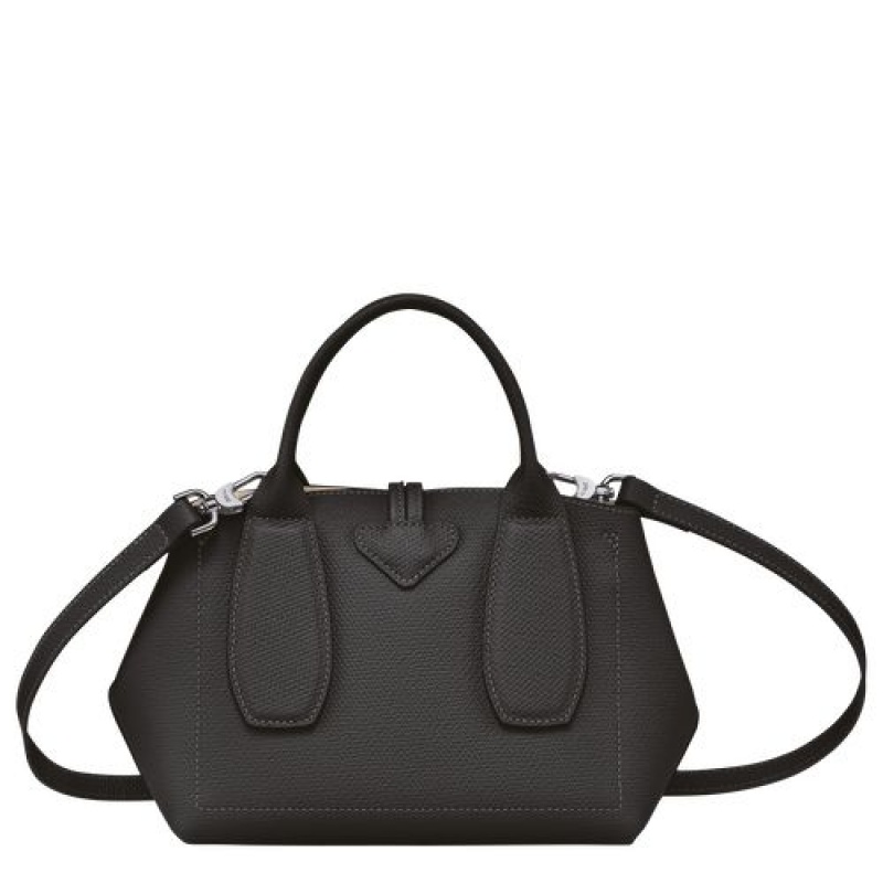 Longchamp Roseau Top handle bag S Black | AEUON-4357