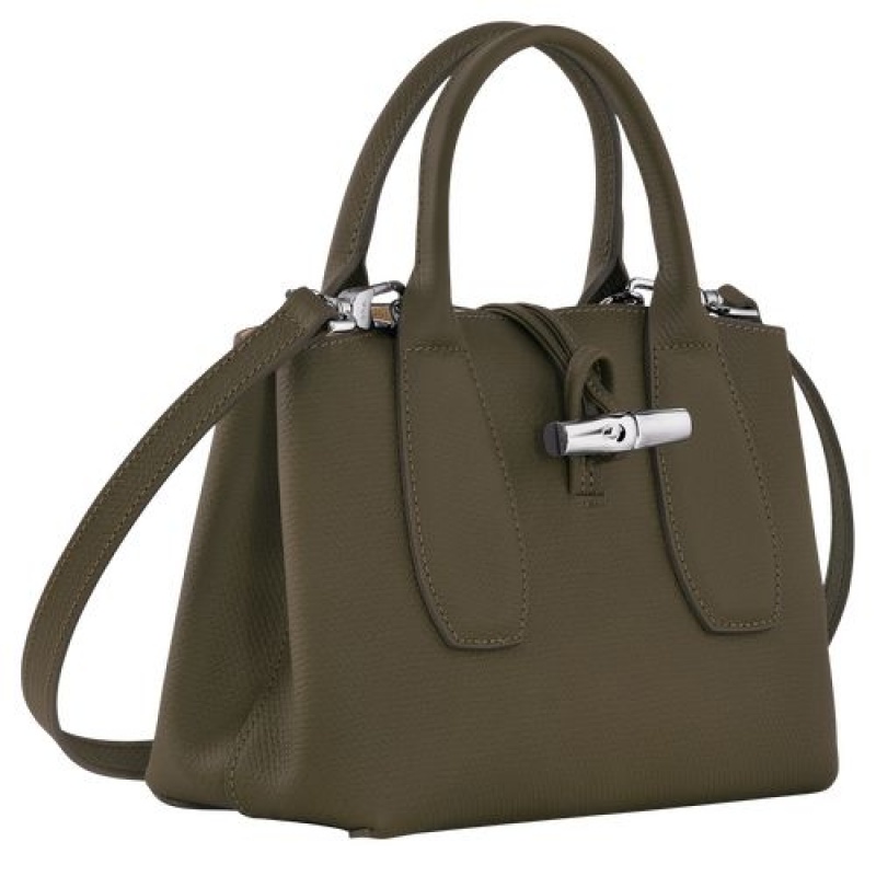 Longchamp Roseau Top handle bag S Khaki | FXGSW-2046