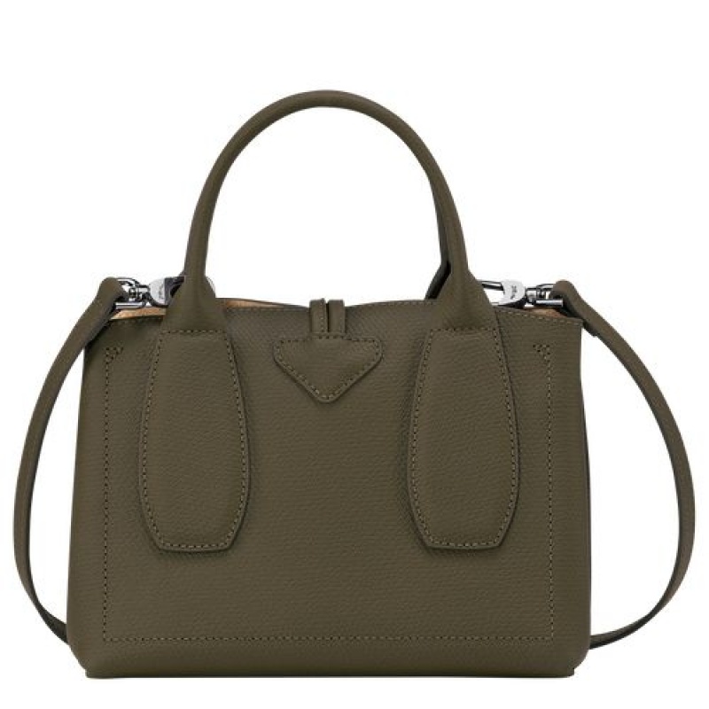 Longchamp Roseau Top handle bag S Khaki | FXGSW-2046