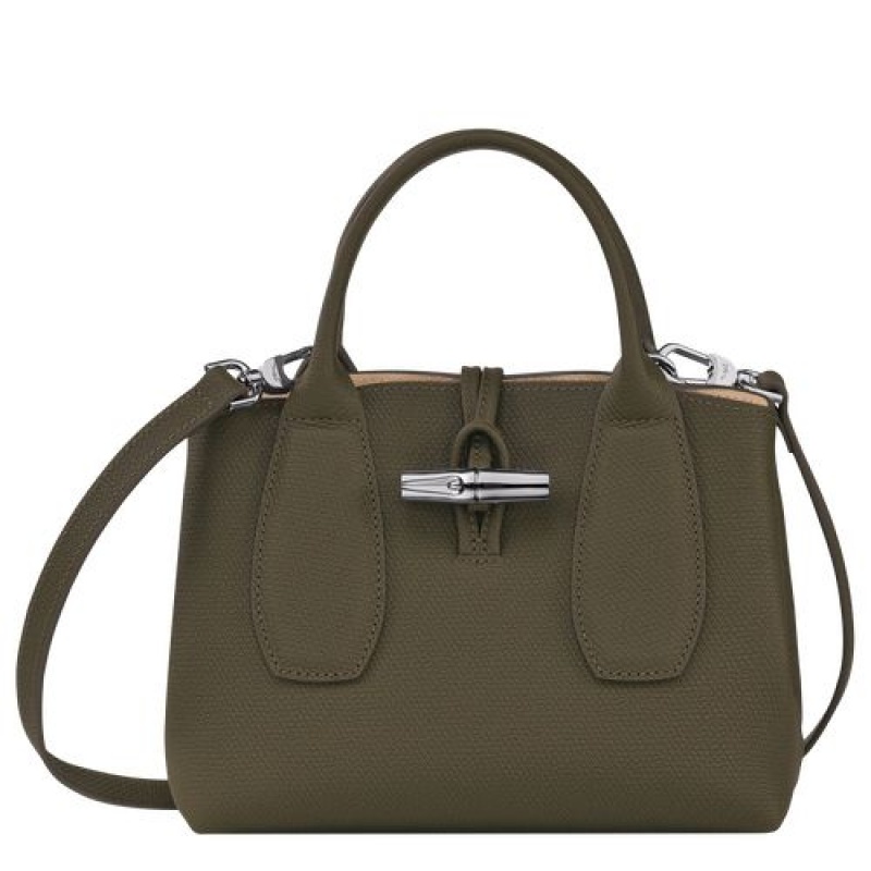 Longchamp Roseau Top handle bag S Khaki | FXGSW-2046