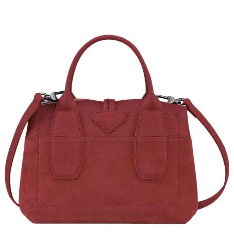 Longchamp Roseau Top handle bag S Red | MXFUH-3105